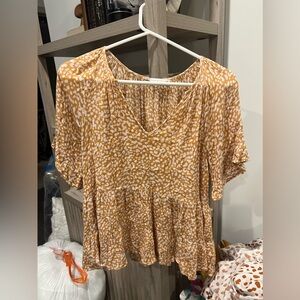 ☂️Gold with light pink spot top